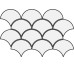 Мозаїка (30x43) 21981 Fan mosaic white matt Eq-20M - Scale з колекції Scale Equipe