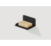 Мыльница для твердого мыла "PLAIN" RAL9005 black mat