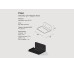 Мыльница для твердого мыла "PLAIN" RAL9005 black mat