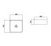 Умивальник Delos Line Square Aqua Rodos