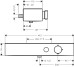 Термостат ShowerTablet Select 400 мм для душа Matt White (24360700)