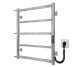 Рушникосушарка електрична Ladder П5 500х600 Deffi нержавіюча сталь (Хром, JD03, Праве підключення) 