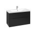 SUBWAY 3.0 Тумба під умивальник 97,3x57,6x47,8 см Volcano Black + 2LED (C570L1VL)