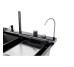 Кухонная мойка PIANO B-7 7546  черная из нержавеющей стали 75*46*22 BLACK ( А0059853 ) Insana