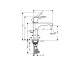 Смеситель Axor Citterio E 130 Lever для умывальника, Polished Black Chrome 36110330