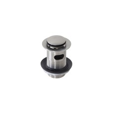 Донний клапан для умивальника, з переливом, brushed stainless steel (100286926) Донний клапан для умивальника, з переливом, brushed stainless steel (100286926)