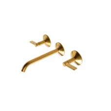 LIGNAGE, Змішувач для умивальника на 3 отвори, настінний, brushed gold (100379600) LIGNAGE Сантехніка NOKEN — сторінка 2