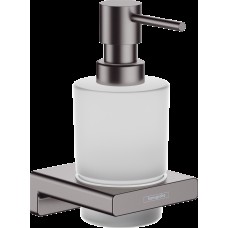 AddStoris Дозатор подвесной для жидкого мыла Brushed Black/стекло (41745340)