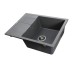 Гранитная мойка Globus Lux ONE серый металлик 650х500мм-А0003 Globus Lux