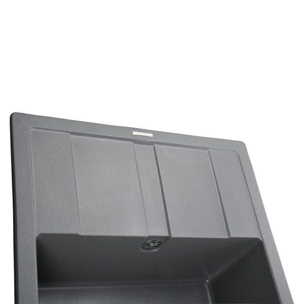 Гранитная мойка Globus Lux ONE серый металлик 650х500мм-А0003 Globus Lux