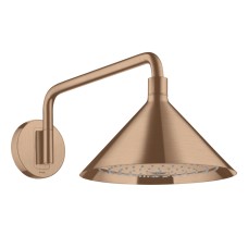 Верхній душ Axor 240 2jet з тримачем Brushed Red Gold (26021310) FRONT Сантехніка Axor (HansGrohe)