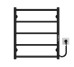 Рушникосушарка електрична Ladder П5 500х600 Deffi нержавіюча сталь (Чорний, JD03, Праве підключення) 