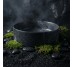 VOLLE PIEDRA умивальник накладний 34,6*34,6*12см, темний мармур