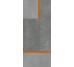 Плитка 120x280 167564  GREY ORANGE SQUARE LOGO Tonino Lamborghini Korium з колекції Korium Tonino Lamborghini