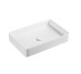 DFL2174100W Flow square Раковина прямокутна 600х405х110мм на стільницю, без переливу, біла (1 сорт)
