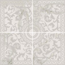 Декор (118x118) 593T0PK 59X59Ros. Floreale Mich. Biancl – Marmore из коллекции Marmore Emilceramica Декор (118x118) 593T0PK 59X59Ros. Floreale Mich. Biancl – Marmore из коллекции Marmore Emilceramica