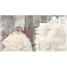 Декор (32.5х60) LUXE WHITE FLOR B з колекції Luxe