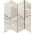 Мозаїка Mosaic Half Hexa Pure Travertine Grey Shine - 29.2x35.1 DC3503 Pure Travertine з колекції Pure Travertine Aleluia