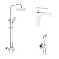 Набор 3 в 1 душевая система Armada-W063 + смеситель Armada-W010 + смеситель Bidet-C082