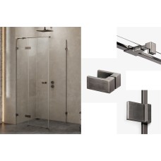 Душова кабіна прям. AVEXA GUNMETAL BRUSHED 120x100x200 L скло clear ACTIVE SHIELD 6мм Душова кабіна прям. AVEXA GUNMETAL BRUSHED 120x100x200 L скло clear ACTIVE SHIELD 6мм