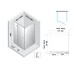 Душова кабіна прям. AVEXA GUNMETAL BRUSHED 120x100x200 L скло clear ACTIVE SHIELD 6мм