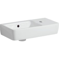 SELNOVA COMPACT умивальник зі скороченим вилітом 50x15x25см, отвір для крана справа, перелив видимий, білий