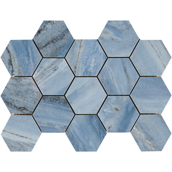 Декор 32,5*22,5 Hexagonos Cr.lux Ossola Blue- Уцінка Pamesa