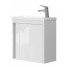 063050W SMALL Тумба 50 з умивальником, білий глянець (1 сорт)