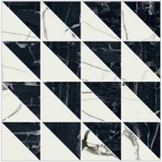 REVERSE MOSAICO MIX CRYSTAL/ARTIC/MIROIR LAPPATO (TRIANGOLO 7X7X10) 30х30 (мозаїка настінна) (15644)