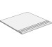 Ступенька Stairstep Flow Stone Ash Matt - 60x60 Flow из коллекции Flow Aleluia