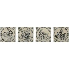 Декор (13x13) Aranda Artesano Mix 4 pz G28 - Aranda з колекції Aranda Декор (13x13) Aranda Artesano Mix 4 pz G28 - Aranda з колекції Aranda