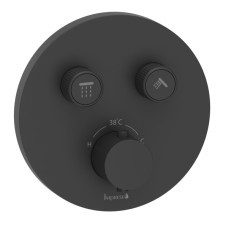 KUCERA Smart Click змішувач прихованого монтажу (термостат 2 функції, кнопкове перемикання, регулювання потоку), чорний матовий KUCERA Smart Click змішувач прихованого монтажу (термостат 2 функції, кнопкове перемикання, регулювання потоку), чорний матовий