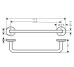 Поручень в душ 35.5/30.0 x 7.8 см Axor Universal Circular, Brushed Bronze  (42813140)