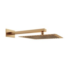 D113000000120BG Flow Верхня душова лійка 250x250 мм з кронштейном, brushed gold (1 сорт)