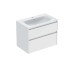 Тумба+умывальник SELNOVA SQUARE SLIM RIM, 80 см, белый (504.139.00.1)