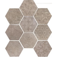 Декор Esagona Fabric Natural 24x27.7 Riabita з колекції Riabita Декор Esagona Fabric Natural 24x27.7 Riabita з колекції Riabita