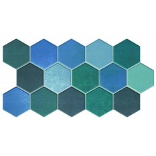 HEX AQUAMARINE 26.5х51 (шестигранник) (плитка для підлоги та стін)