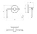 DFL41000601BN Flow Тримач туалетного паперу без кришки, колір Brushed Nickel PVD (1 сорт)