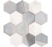 Мозаика (34.5x29.8) MEKG Mosaico Esagona Dek Grey Mosaico - Art из коллекции Art Supergres