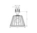 Верхний душ Axor LampShower 275 1jet с держателем к потолку, Polished Red Gold (26032300)