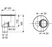 Сифон Drainline 1.3 л/сек: вертикальный отвод DN50 TECE (650003)