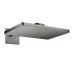 Верхний душ Axor 460х300 2jet с держателем square, Polished Black Chrome (35280330)