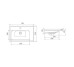 Тумба Вінтаж консольна 70 см з умивальником Frame (севілья) Aqua Rodos