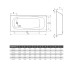Ванна Koller Pool 140х70EN (B40E2200E) (TB30B40E22000026) Koller Pool