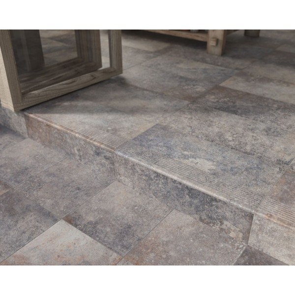 Сходинка з капіносом кутова Viano Grys 33x33 код 1312 Ceramika Paradyz Paradyz