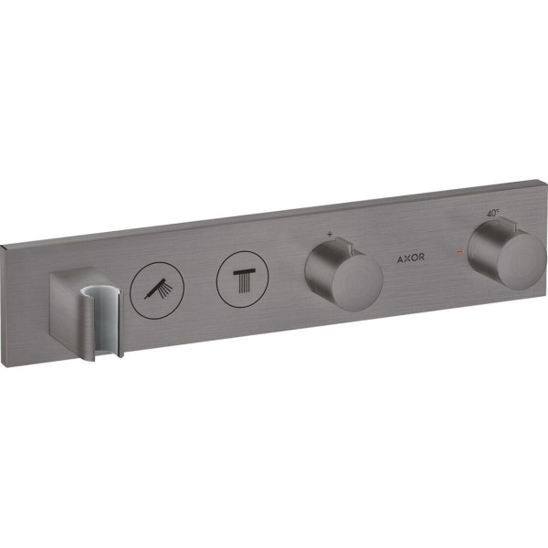 Термостат для 2-х потребителей Axor Select скрытого монтажа Brushed Black Chrome 18355340
