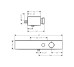 Термостат ShowerTablet Select 400 мм для душу Brushed Black Chrome (24360340)