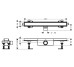 Трап для душу "RainDrain Compact" standart 600 мм під плитку (56175000)