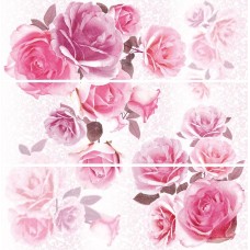 Декор (25x75) DECOR COMPOSICION BERGEN ROSES-3 (набір 3 шт.) з колекції Bergen Bergen Керамічна плитка Mallol
