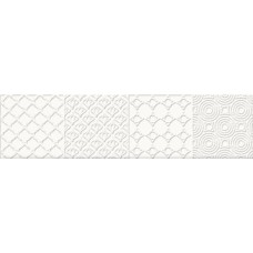 Декор Decor White 7.3x30 Dolce из коллекции Dolce Декор Decor White 7.3x30 Dolce из коллекции Dolce Dolce Керамическая плитка Dual Gres